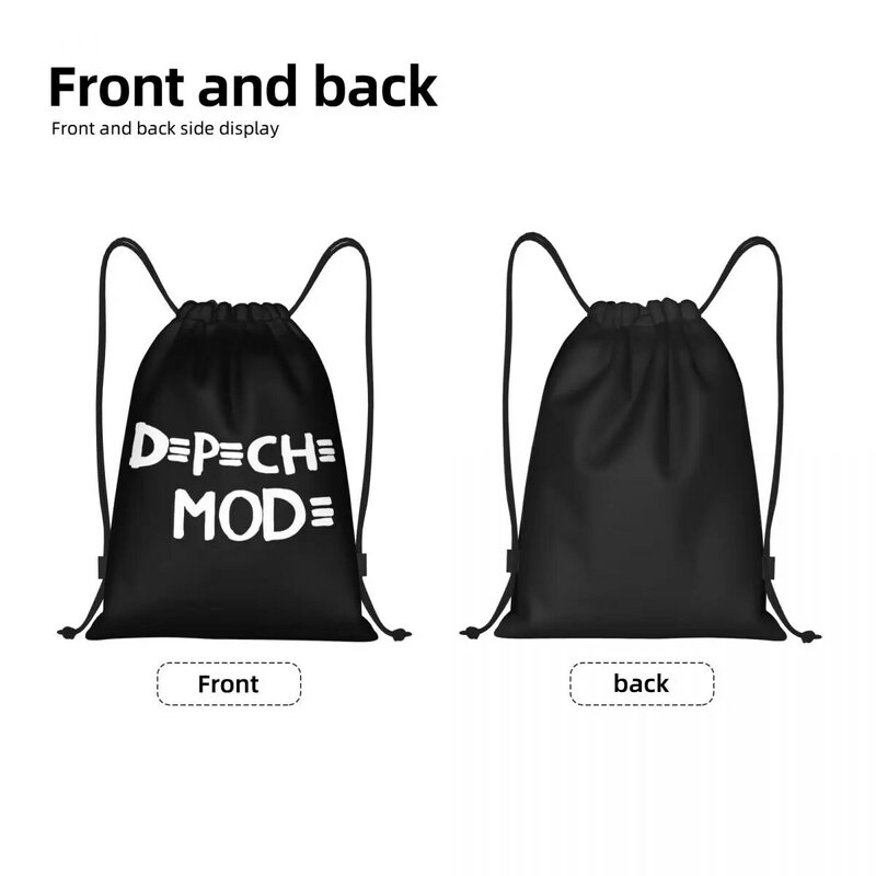 Benutzer definierte elektronische Rock Depeche Cool Mode Kordel zug Tasche zum Einkaufen Yoga Rucksäcke Männer Frauen Sport Gym Sackpack