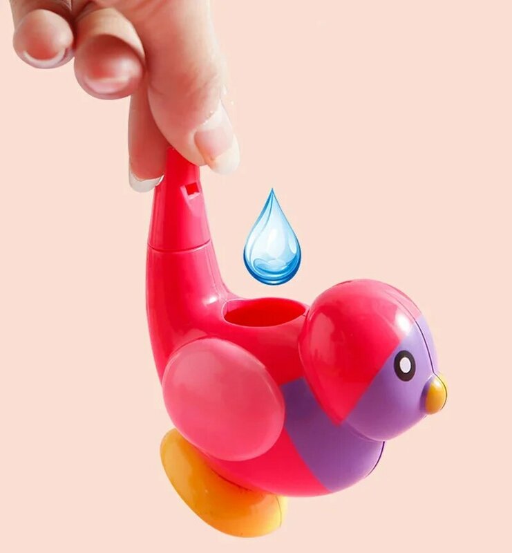 Coloured Drawing Water Bird Whistle Bathtime Musical Toy for Kid Early Learning Educational Children Gift Toy Musical Instrument