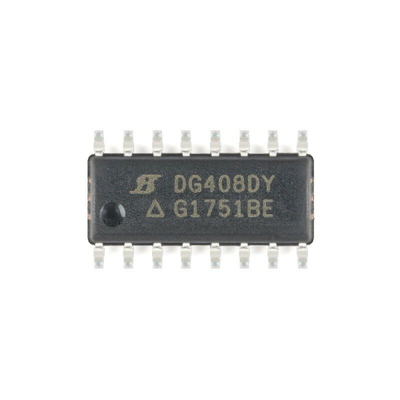 Interruptor multiplexor DG408DY-T1-E3 SOP-16 DG408DY, interruptor multiplexor ICs único 8:1, 3 bits 20/25V temperatura de funcionamiento:- 40 C-+ 85 C, lote de 10 unidades