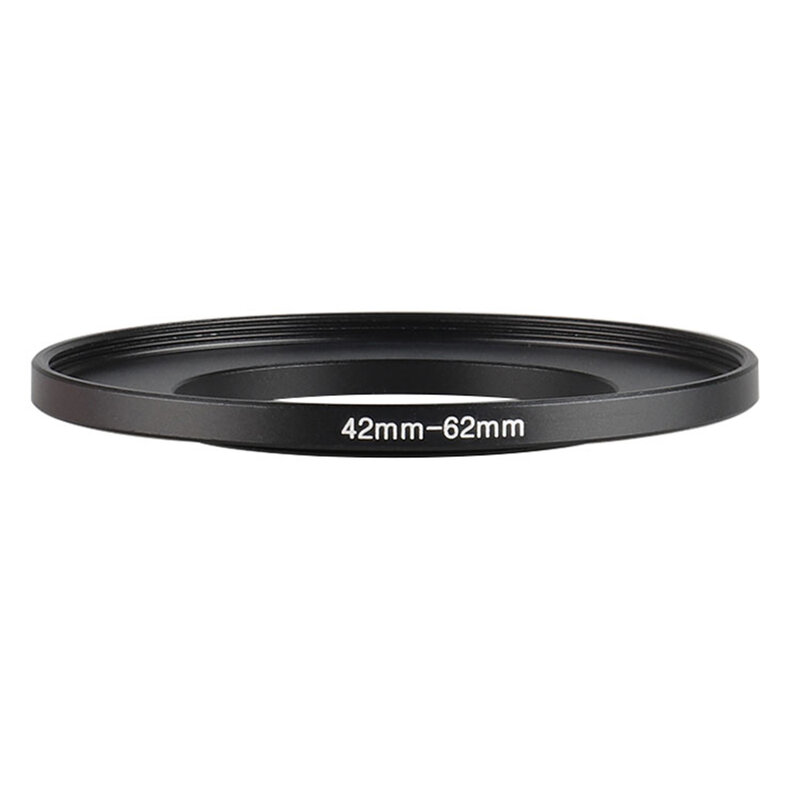 Aluminium Zwart Step-Up Filterring 42Mm-62Mm 42-62 Mm 42 Tot 62 Filter Adapter Lens Adapter Voor Canon Nikon Sony Dslr Cameralens