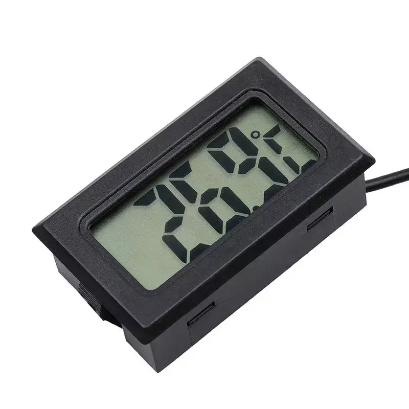Sensor Suhu Mini LCD Mobil Digital Termometer Higrometer Suhu Dalam Ruangan Luar Ruangan Instrumen Pengukur Kelembaban