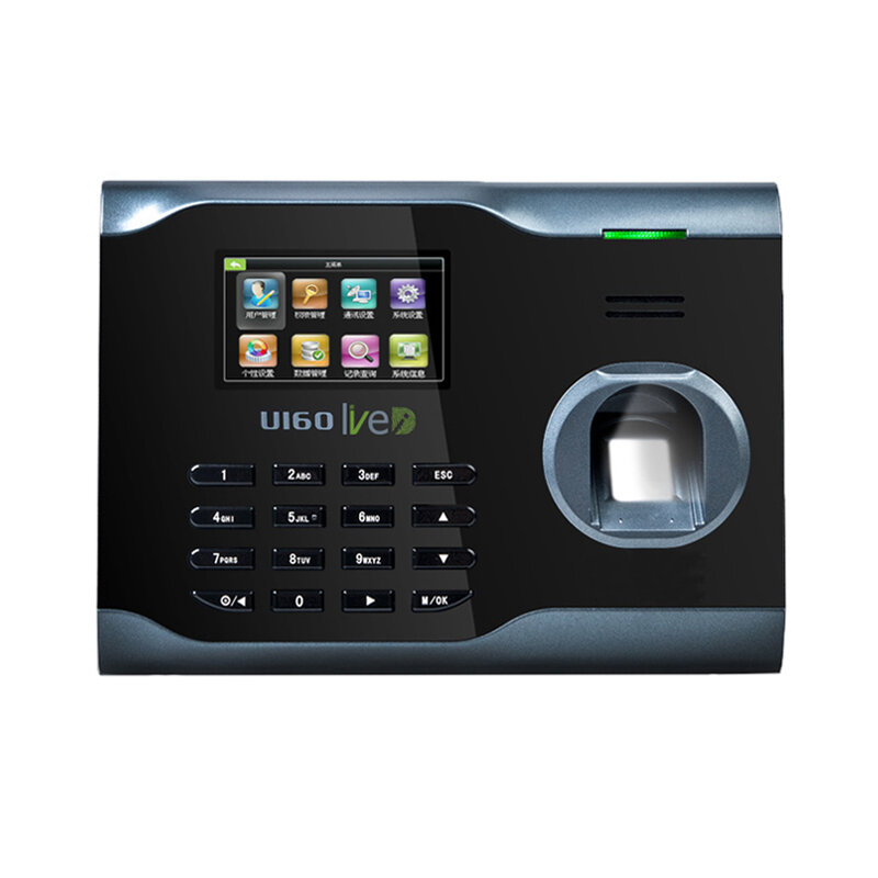 Dispositivo de reconocimiento de huella digital U160 biométrico, WIFI integrado, asistencia, Software SDK gratuito