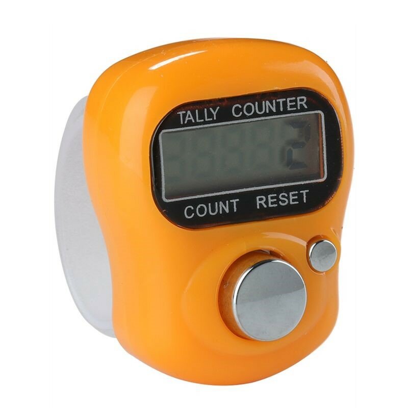 10pcs I30 Electronic Counter Ring Hand Press Mechanical Digital Screen Display Counter Random Color