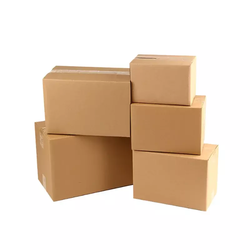 Гофрированная почтовая коробка, упаковка, экспресс-товары, 10 шт./партия, коричневая подарочная картонная коробка, доставка