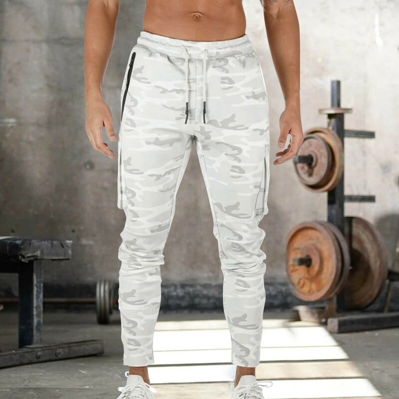 Men Gym Sport Pants Elastic Casual Jogger Pant Quick Dry Running Sweatpants Cargo Trousers Men Hot Selling Clothing Streetwear