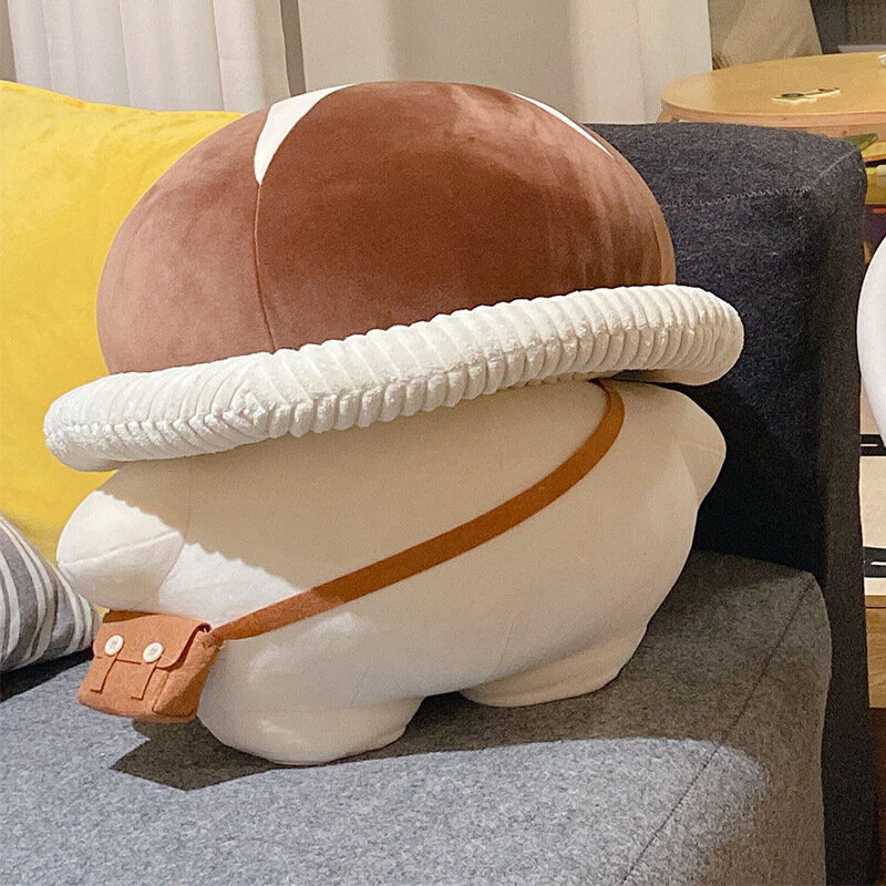35/45cm Kawaii Mushroom Kindergarten Plush Doll Cute Cartoon Stuffed Shiitake Mushroom Plushies Pillow Soft Kids Toys Gifts