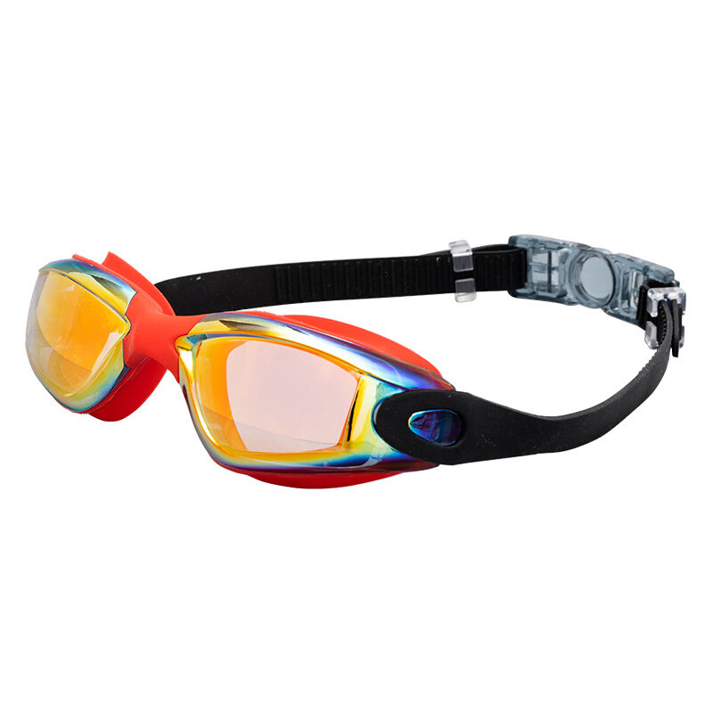 Lunettes de natation anti-buée galvanisées pour adultes, lunettes Swin Racing, bordure de haute qualité, hommes et femmes, vente en gros, 2022