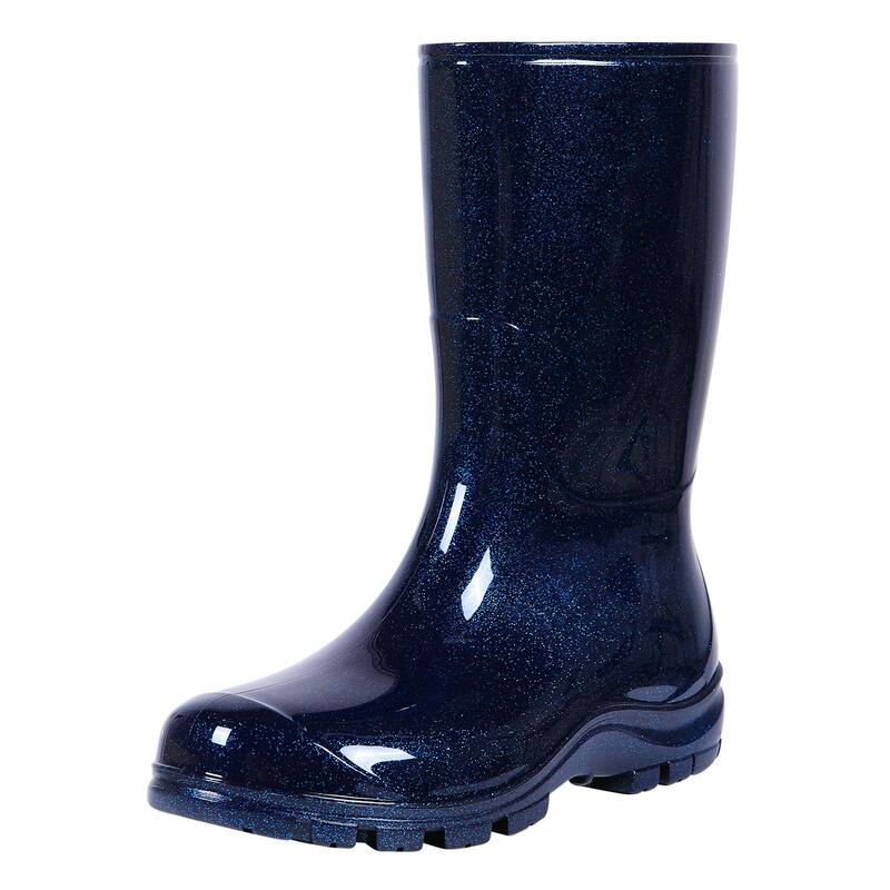 Shevalues-Botas de lluvia con estampado para mujer, zapatos de goma, impermeables, antideslizantes, para trabajo al aire libre, Verano