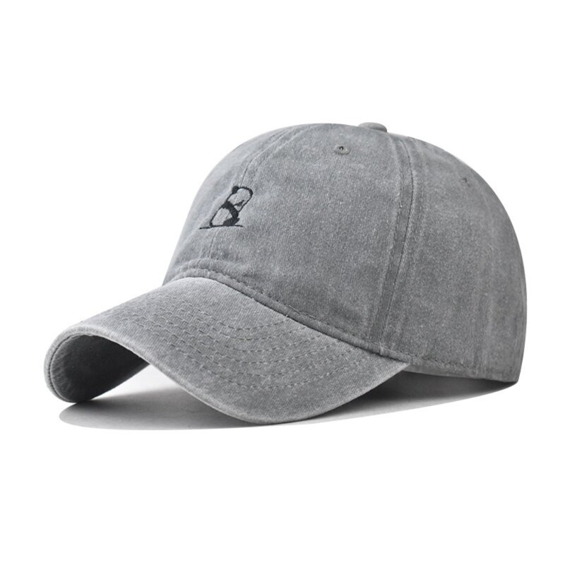Wyszywane litery para czapka z daszkiem 2024 modne Retro Hip Hop Gorras anty-słońce oddychające kapelusz przeciwsłoneczny Unisex