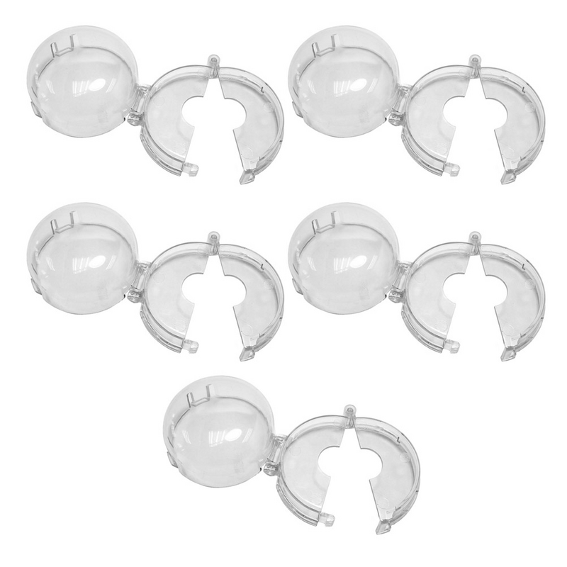 5pcs Kitchen Gas Safety Case Durable Door Knob Cover Protection Cover Universal Home Oven Stove Knob Safety Case