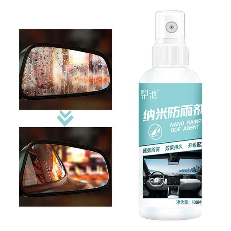 Spray antipioggia agente di rivestimento impermeabile Spray antiappannamento per finestrino dell'auto protezione multiuso Spray scudo d'acqua per esterni