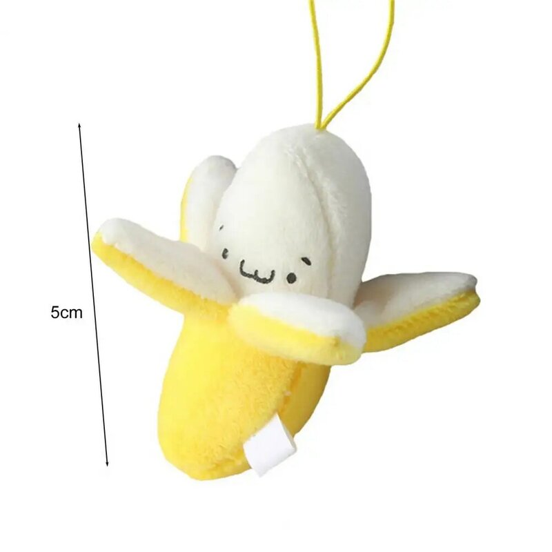 Soft Peeling Banana Shape Plush Doll, Cartoon Stuffed Toy, Pingente De Algodão PP, Presentes De Aniversário