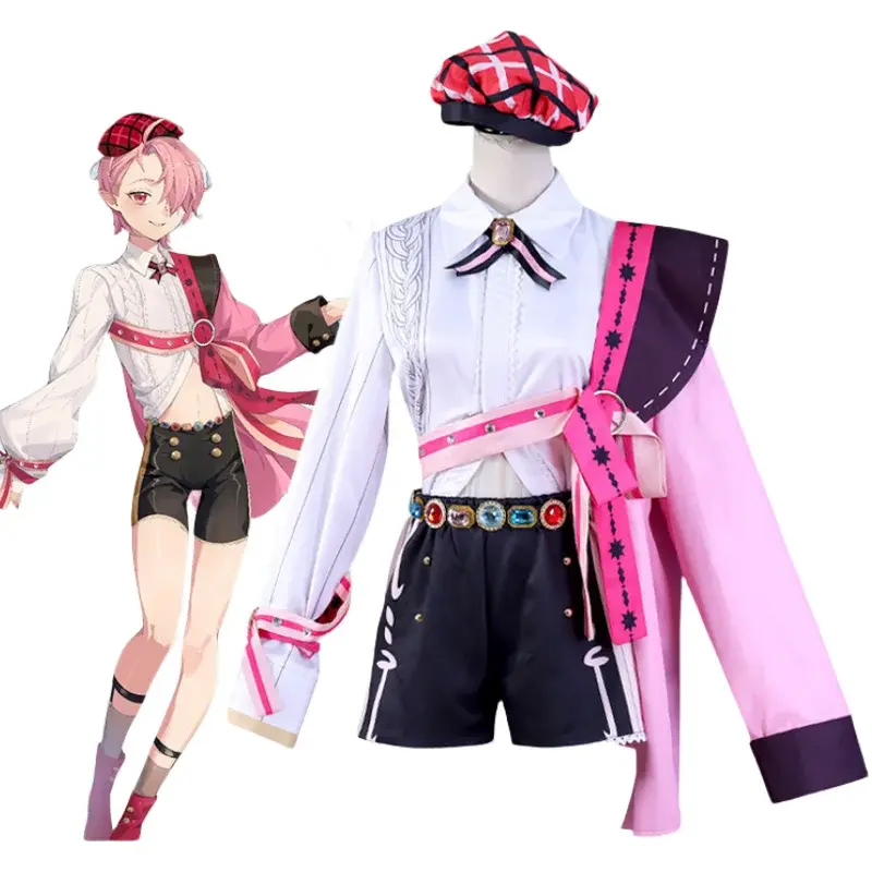 ゲームnu-女性のためのカーニバルコスチューム,ハロウィーンの衣装,かつら,shotaボーイセット