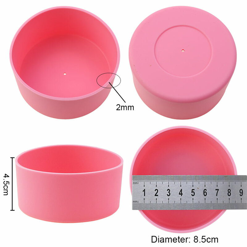 17 Colors 8.5CM Silicone Cup Bottom Cover Coaster Sleeve Water Cup Protective Cover 85MM Wear-resistant Cup Bottom Cover