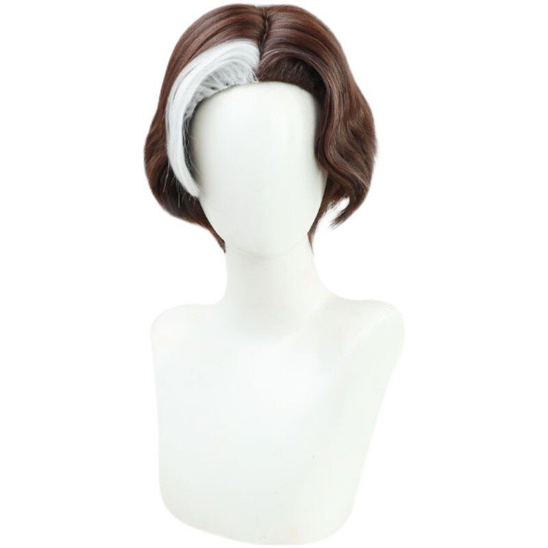 Game Final Fantasy imiv Emet-Selch parrucca Cosplay adulto Unisex resistente al calore capelli castani sintetici accessorio per Costume da festa di Halloween