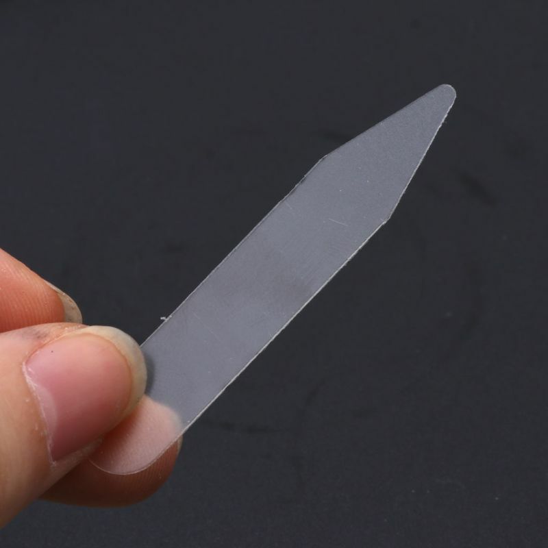 Collar Stiffeners Stay For Dress Shirt Men Gifts Clear Plastic Collar Stays 55mm T8NB