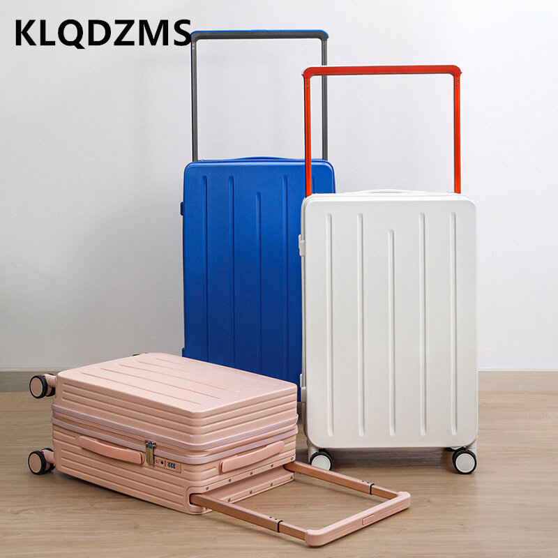KLQDZMS 20 "22" 24 "26" Cal nowy unisex cichy uniwersalny koła torby podróżne o dużej pojemności pokład z kółkami rolling walizka