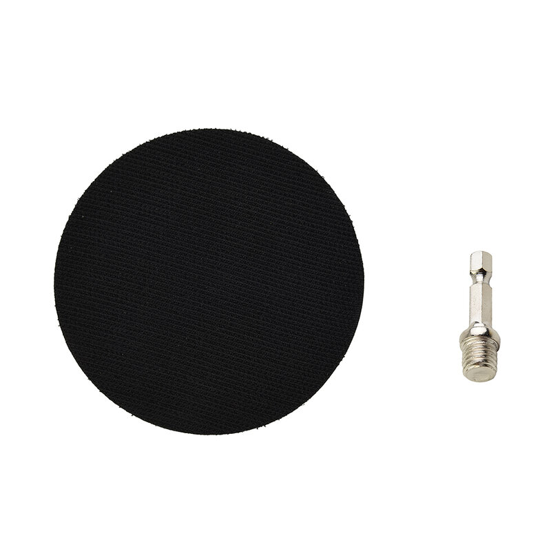 4 Inch 100mm Hook And Loop Buffing Pad Rotary Backing Pad With M10 Drill Adapter Polishing Pad W/ Connecting Rod Set