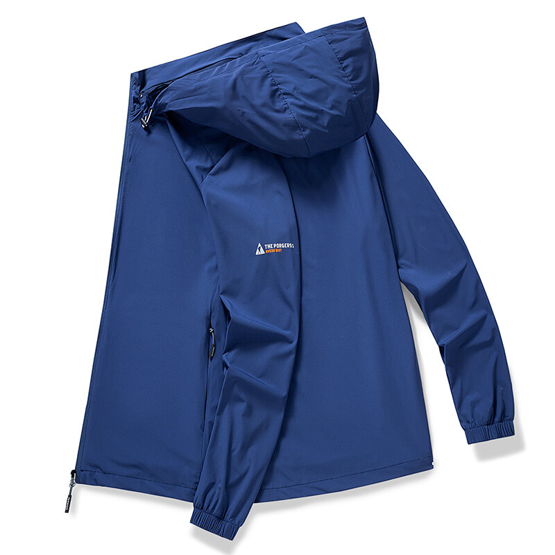 Abbigliamento per la protezione solare da campeggio all'aperto giacca da bicicletta leggera e traspirante sottile uomo donna giacca a vento sportiva ad asciugatura rapida