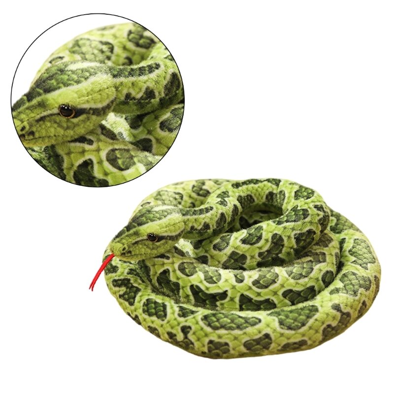 Pluszaki ponadgabarytowy wąż Halloweenowe figle zabawka miękka figurka węża