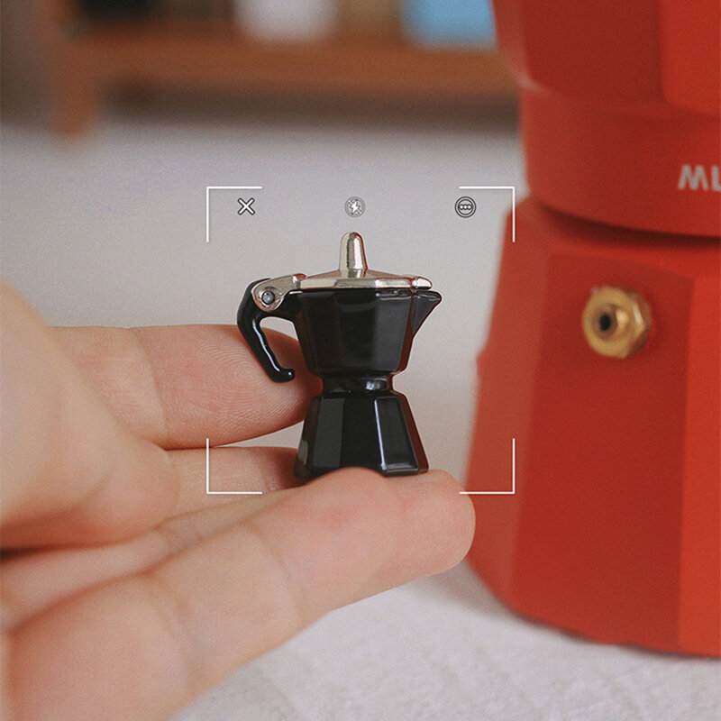Miniatur szene Spielzeugs imulation Mini Kaffeekanne Puppenhaus Kaffee Utensilien Modell für Kinder