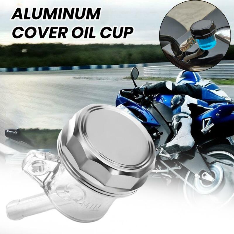 Durable Aluminum Alloy Oil Cup Universal Motorcycle Aluminum Lid Oil Cup Rear Brake Pump Fluid for Modified for Motorcycles