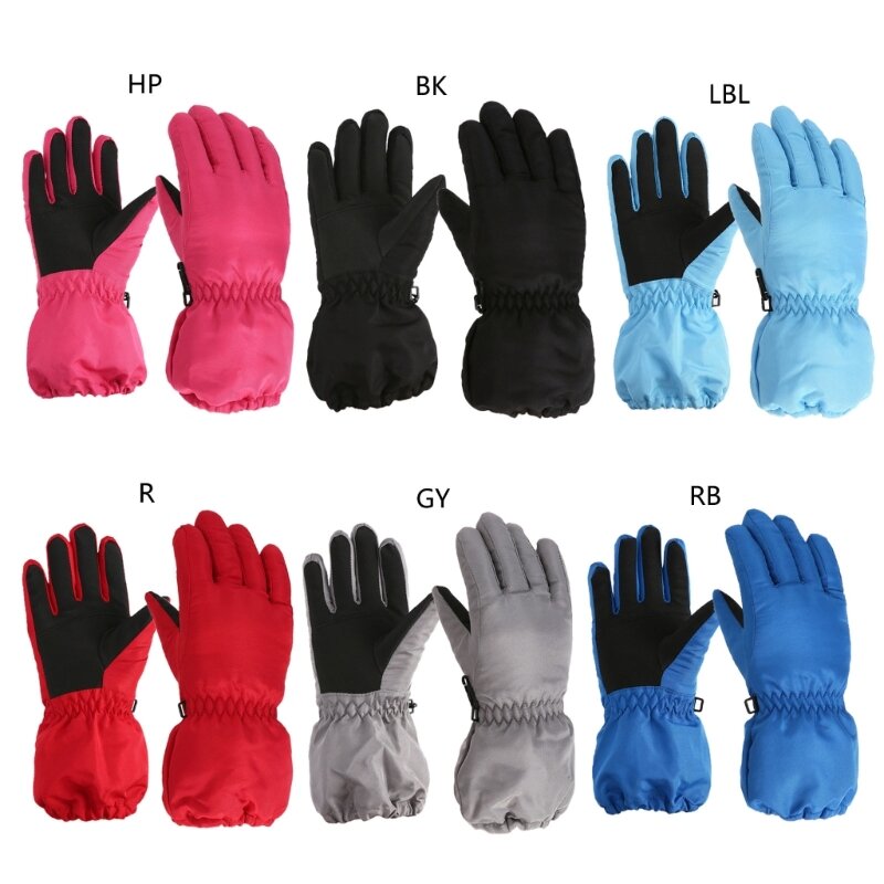 Перчатки с закрытыми пальцами, зимние толстые теплые спортивные варежки для активного отдыха