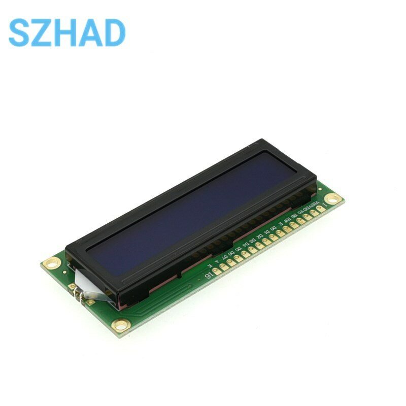 LCD 1602 블루 스크린 5V 문자 LCD 디스플레이 모듈, 블루 블랙 라이트 arduino용 새로운 16X2