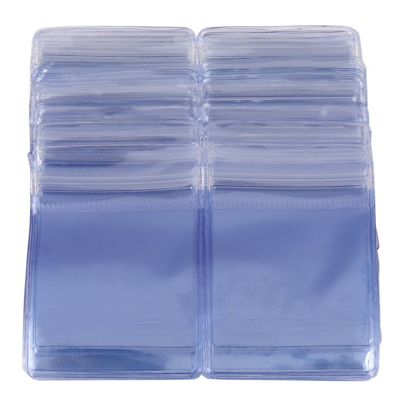 50Pc 6X4Cm Rits Sluiting Tassen Doorzichtige Tas Hersluitbare Plastic Kleine Zakjes