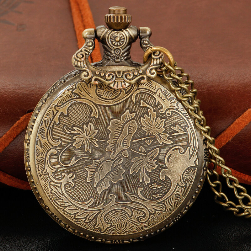 Reloj de bolsillo de cuarzo con patrón de calavera de mezclilla de caballero clásico, redondo, collar de acero de alta calidad, colgante, regalo de joyería