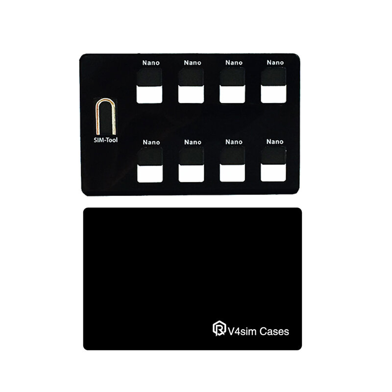 Nano Cartão e Pin Holder, Detém 8 Nano Cartões e Pin Telefone