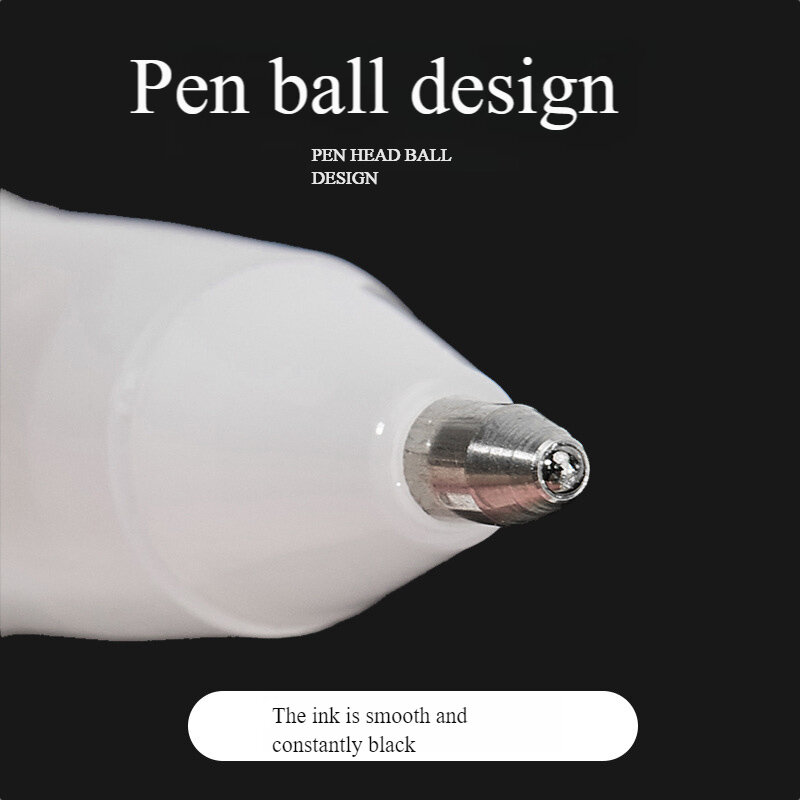 크리에이티브 화이트 잉크 젤 펜, 하이라이트 마커 펜, 0.8mm 미세 팁, 학생 문구, 드로잉 아트, 쓰기, 학교 용품, 3 개