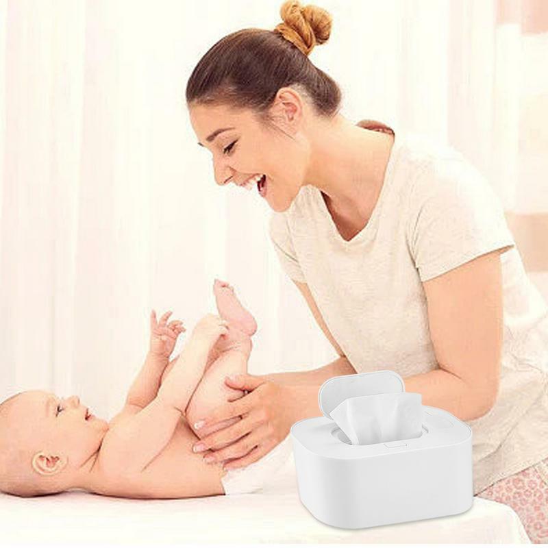 Chauffe-serviettes pour bébé avec support USB, lingettes rembourrées pour tout-petits, chauffage uniforme dans l'ensemble, adapté pour 80