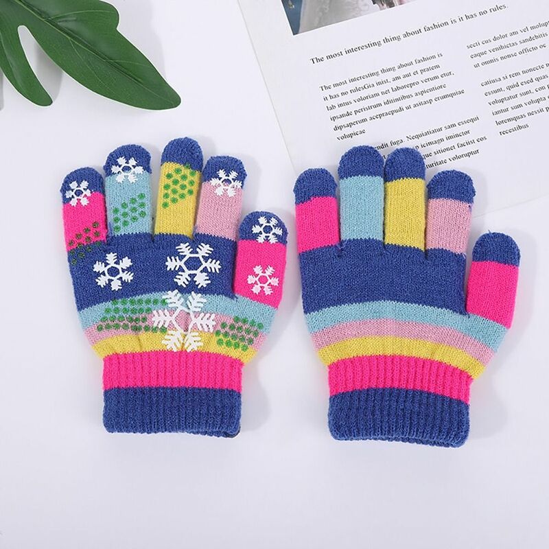 Knitted Kids Gloves Lovely Thick Fingerless Knitting Mittens Fingerless gloves Winter