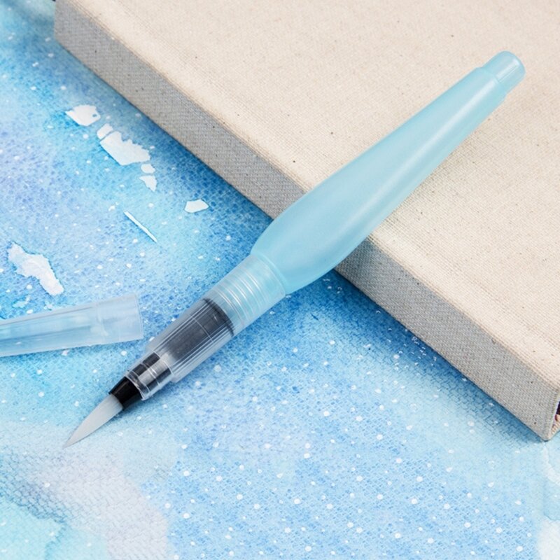 DXAB Multi-Purpose Refillable Water Color Brush Pen Watercolor Brushes Pens DIY Painting Lettering Pointed Tipped Aqua Brush