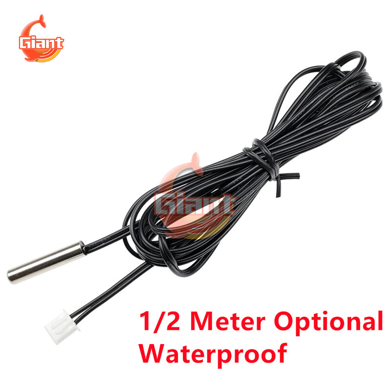 100/200cm 2 metr wodoodporny NTC 10K 1% 3950 2 m termistor dokładna temperatura czujnik drutu kabel sondy dla Arduino W1209 W1401