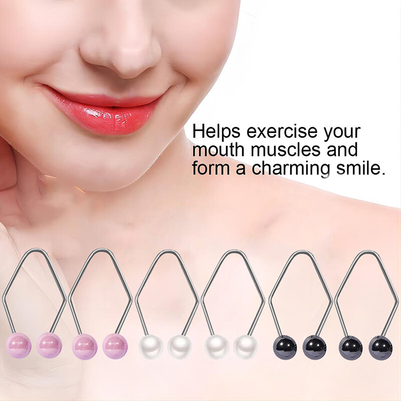 1 paio di creatori di fossette da donna per il viso facile da indossare sviluppare Natural Smile Dimple Trainer accessori per gioielli per il corpo creativi