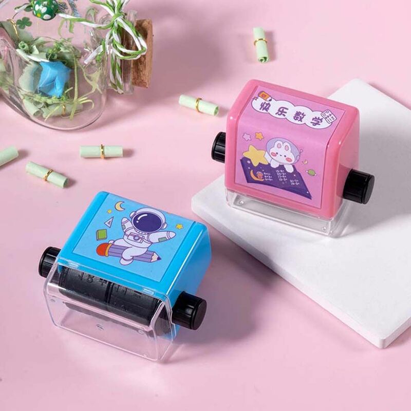 Stick Drawing Tool Self-Inking Addition Subtraction Seal Arithmetic Roller Stamps Addition Subtraction Stamps Math Teaching