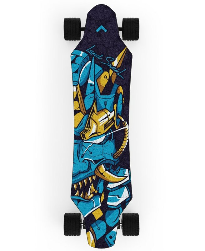 Skateboard elettrico Longboard con telecomando impermeabile a doppio mozzo ad alta velocità 40-50 km/h con ruote in gomma