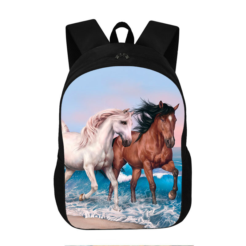 Steed Printing Backpack For Teenagers Children Horse School Bags Cute unicorn Backpack Boys Girls School Backpacks Kids Gift
