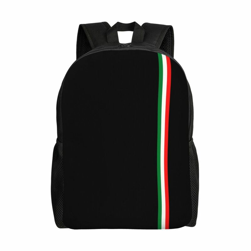 Mochila de grande capacidade com bandeira italiana, bolsa para laptop para escola, estudante universitário, mapa italiano patriótico, bolsa de moda para homens e mulheres