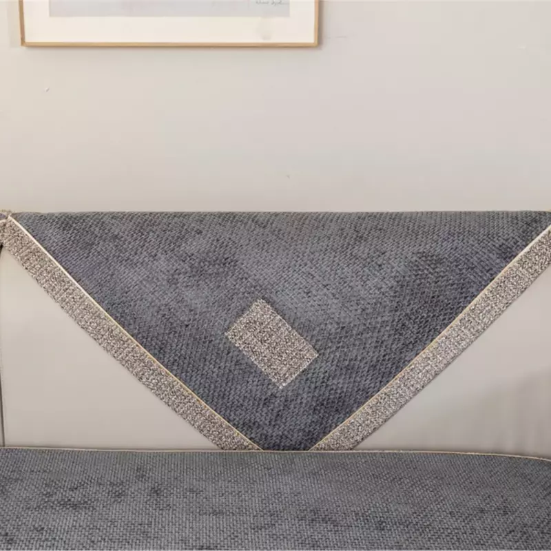 Funda de sofá de chenilla para decoración del hogar, toalla Universal antideslizante para las cuatro estaciones, cojín para sala de estar