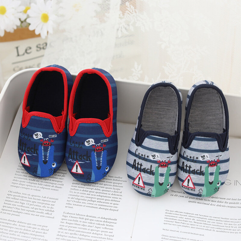 Boys Child Home Soft Slippers Cartoon Shoes Anti Skid Cloud Astronaut Pattern Outdoor Walking Shoes Kids Baby Indoor Slippers