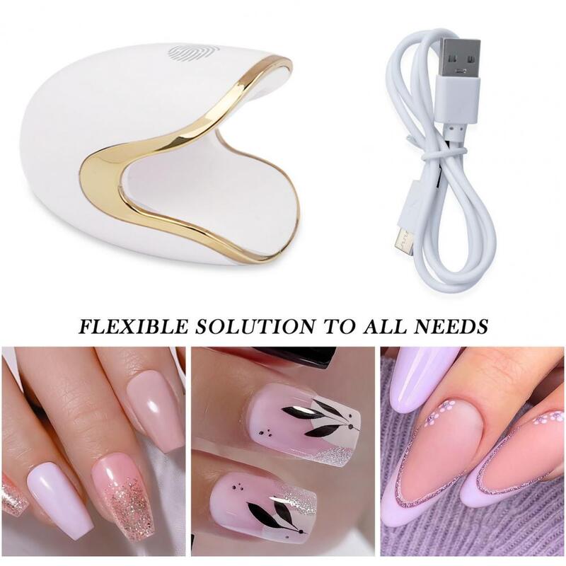 Stylish Nail Lamp Fast Curing Gel Polish Portable Uv Nail Dryer with Soft Quick Bake No Led Lamp for Professional Home Manicure