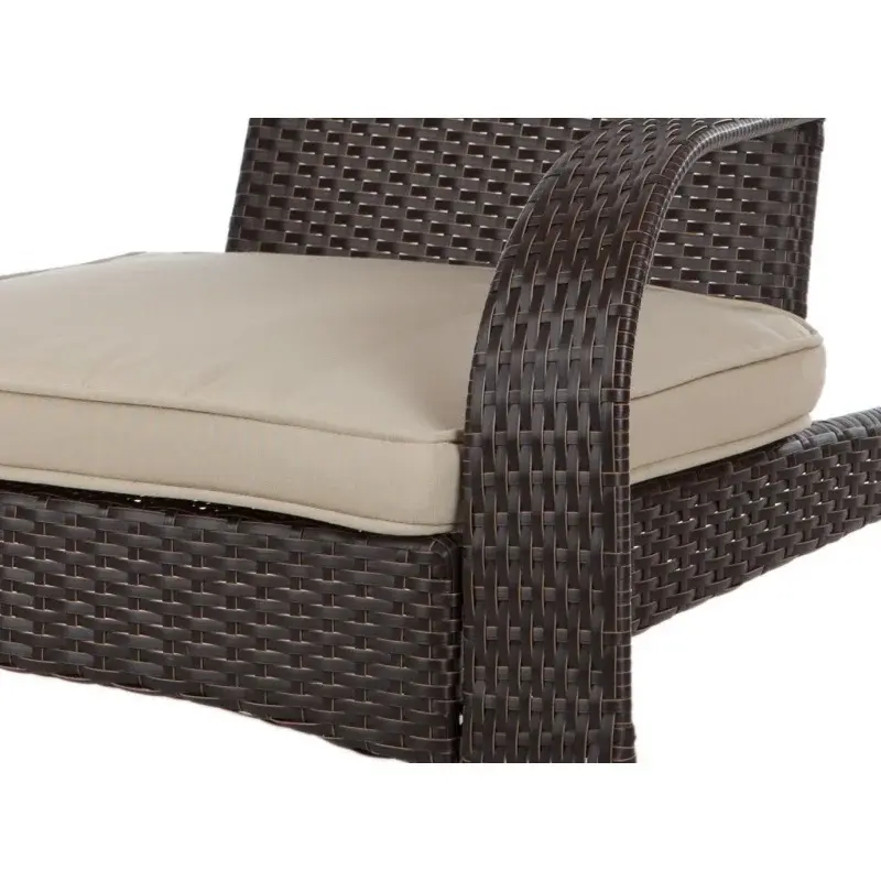 Sense 62172 Deluxe Coconino Wicker Lounge Chair All Weather Wicker Armchair Lightweight Durable Adirondack Style Includes