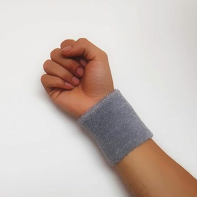 Brassard de poignet en coton éponge, unisexe, absorbe la sueur, pour le Yoga, le Tennis, les manches