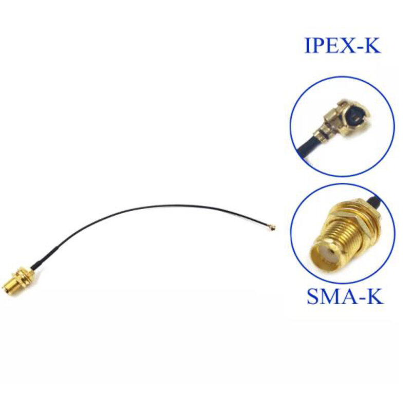 5PCS IPEX to SMA female adapter line SMA coaxial feeder WiFi/GSM/GPS/4G/433 antenna connection line Adapter antenna 15cm cable
