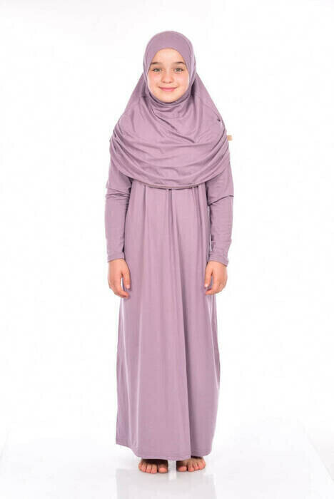 IQRAH Ikhwan Children Practice Prayer Gown 8-12 Age Color Rose