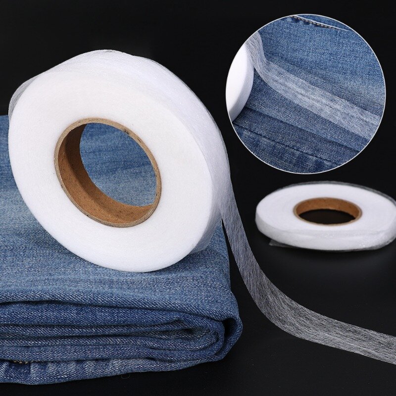 Aksesori jahit lapisan dalam dua sisi putih 120cm pita perekat pakaian lapisan dalam pengaman aksesoris DIY kain perca