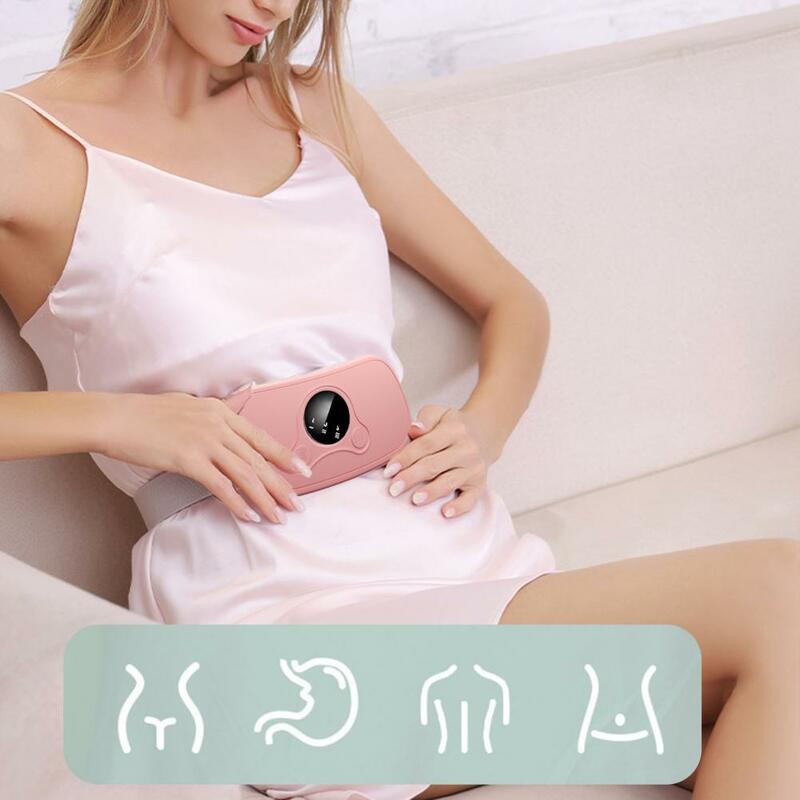 Bezprzewodowy przenośny poduszka elektryczna szybki okres nagrzewania poduszka elektryczna z regulowaną temperaturą 3/4 trybów masażu na ból dla kobiet